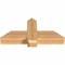 Ekena Millwork Eugene Smooth Timber Gable Bracket, Western Red Cedar, 36"W x 16"H x 5 1/2"D x 5 1/2"F, 11/12 Pitch GBW036X16X0606EUG00SWR - alternate 3